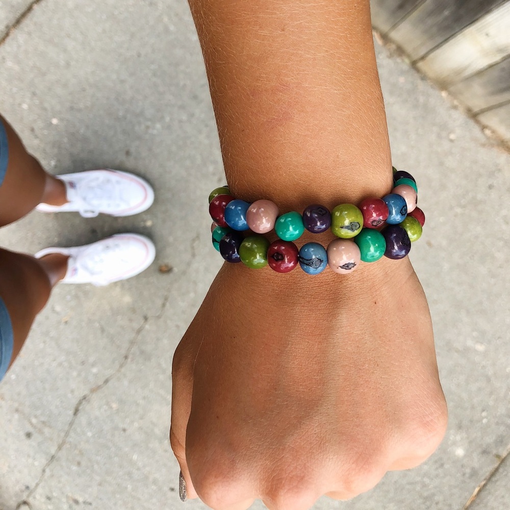 Handcrafted açaí bracelets
